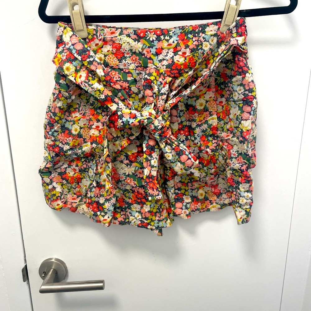 J Crew Liberty of London Thorpe floral high waist shorts